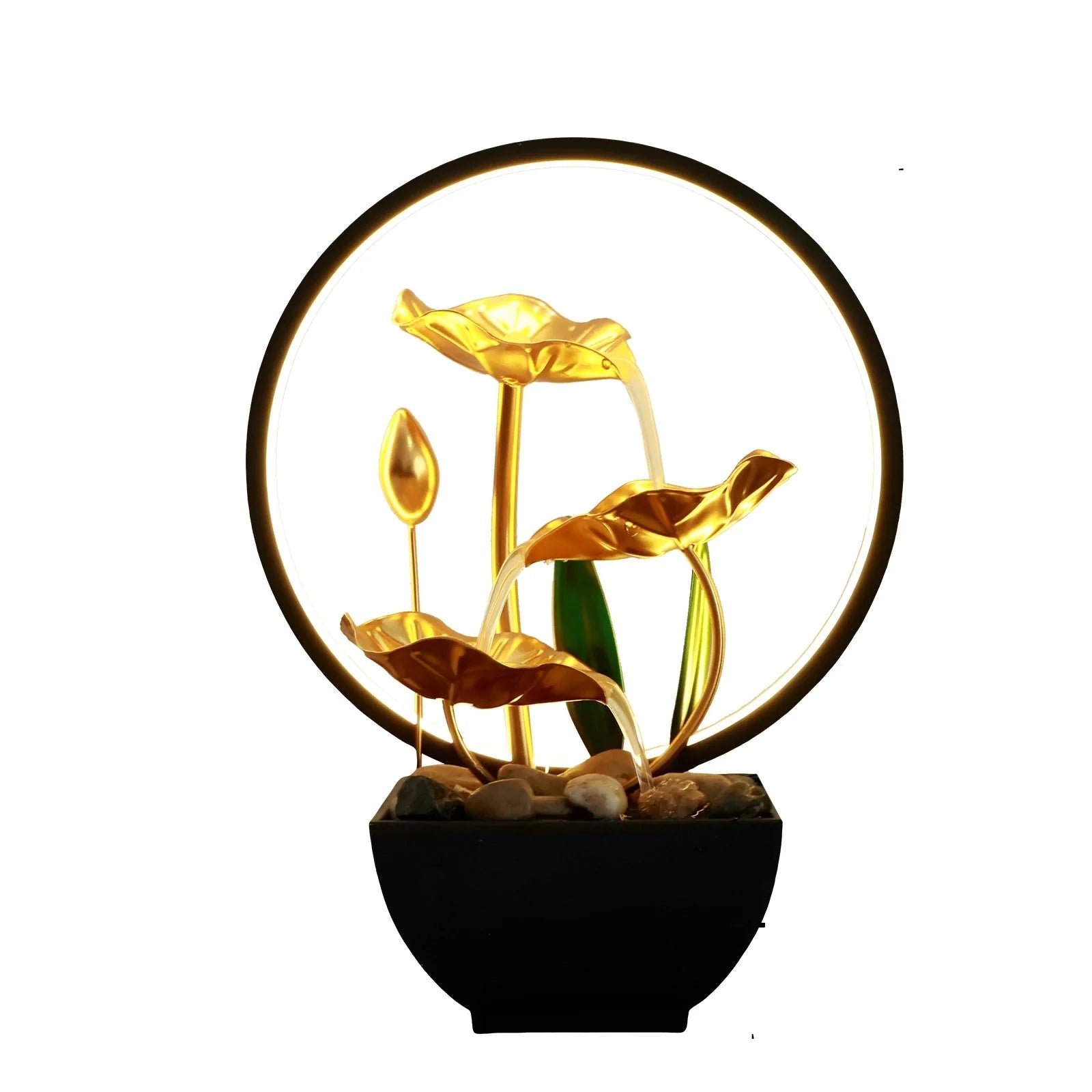 ATELIER-TIBET Mini Fontaine Japonaise LED – Sérénité et Élégance Zen