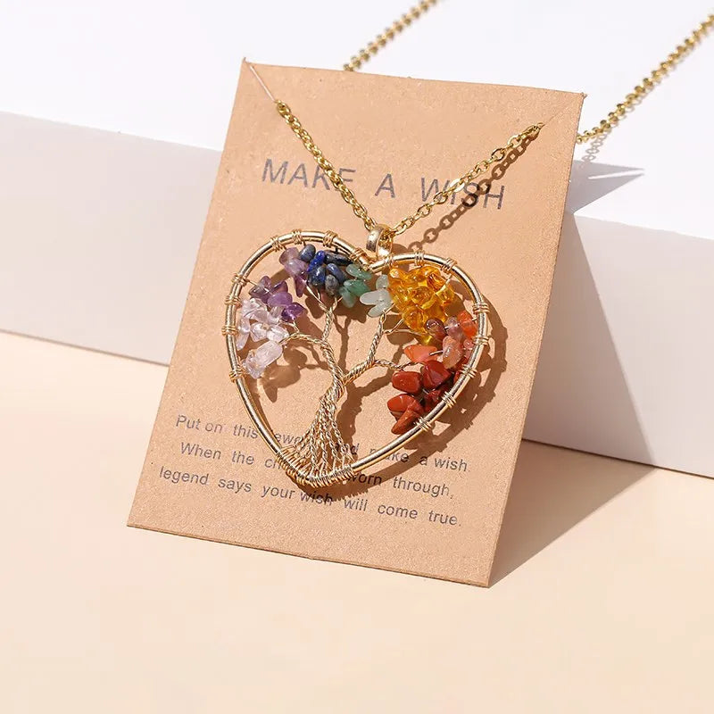 ATELIER-TIBET – Collier Arbre de Vie en Pierres Naturelles