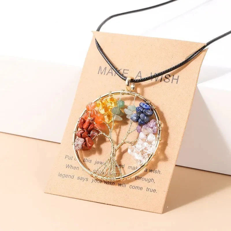 ATELIER-TIBET – Collier Arbre de Vie en Pierres Naturelles