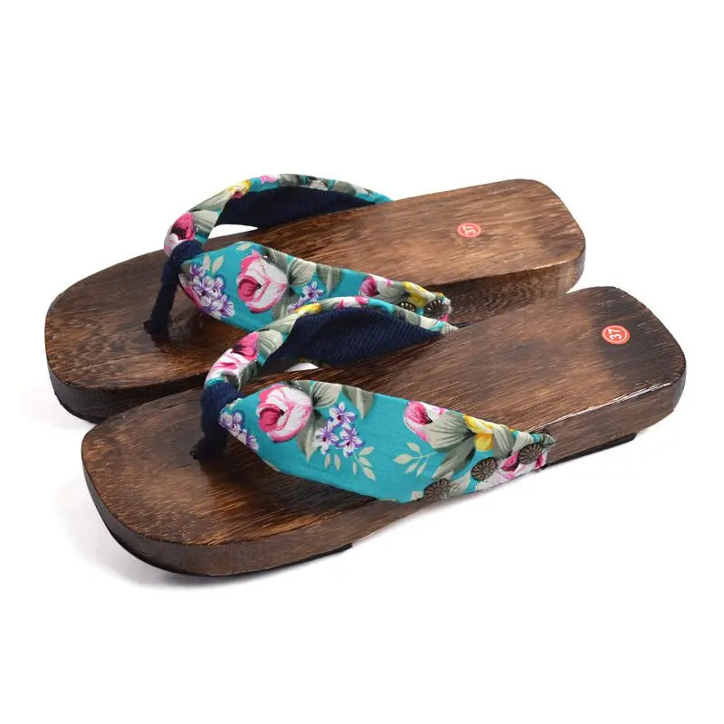 ATELIER-TIBET – Sandales Geta Japonaises Femme en Bois Naturel