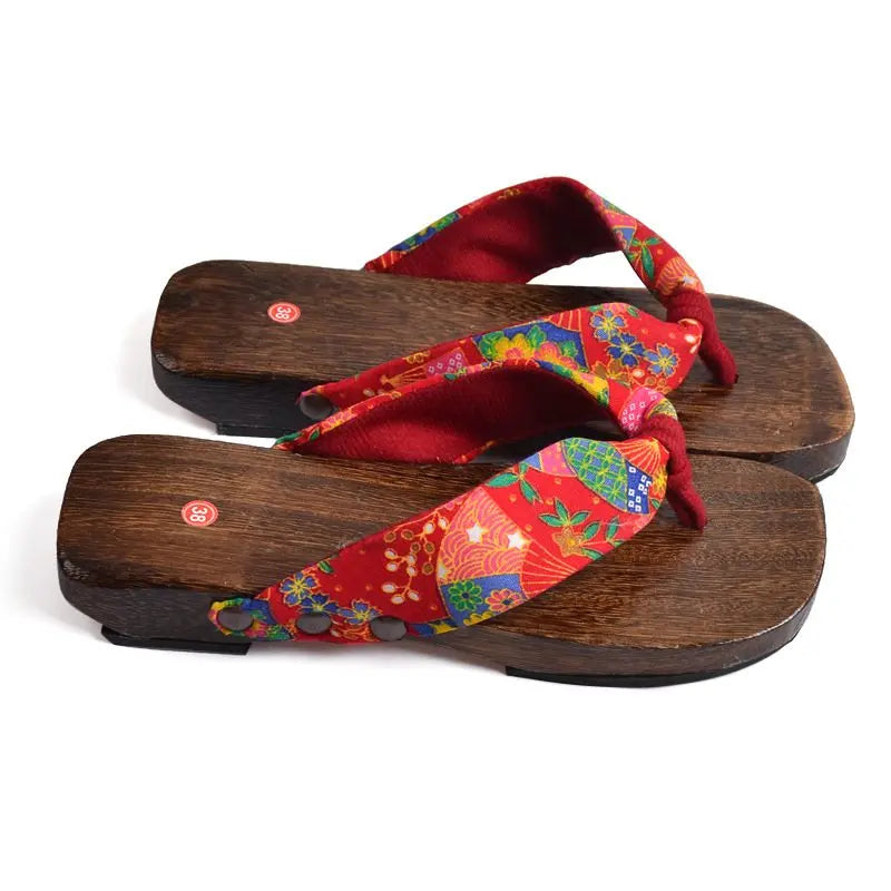 ATELIER-TIBET – Sandales Geta Japonaises Femme en Bois Naturel