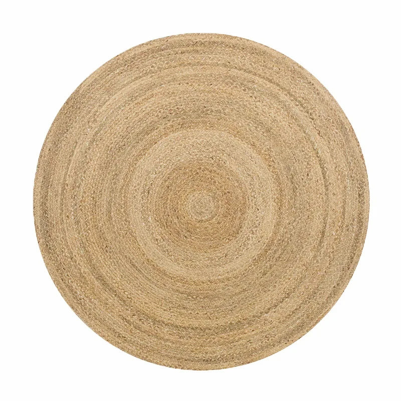 ATELIER-TIBET – Tapis Rond Japonais en Jute Naturelle