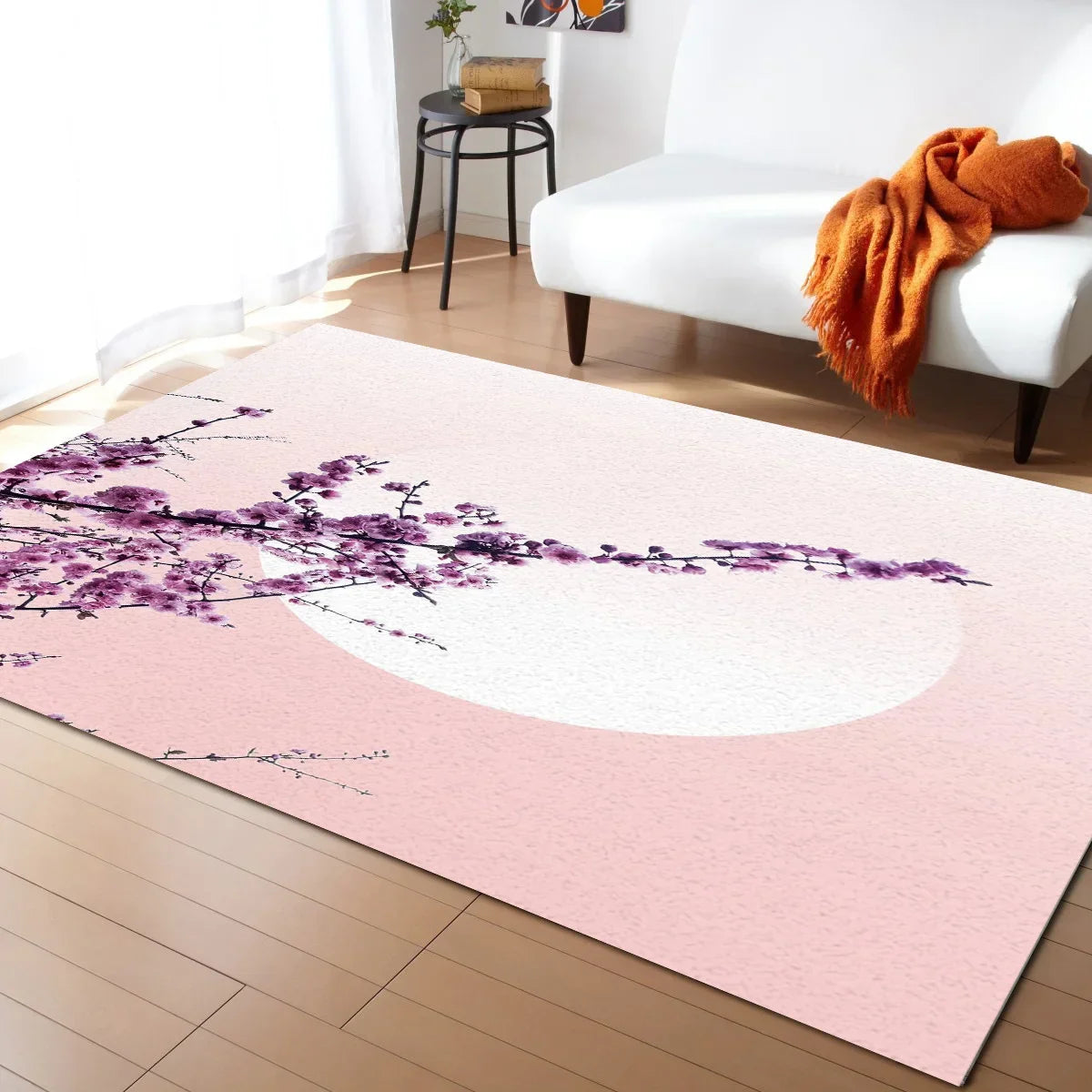 ATELIER-TIBET – Tapis Japonais Sakura en Velours Cristal Antidérapant