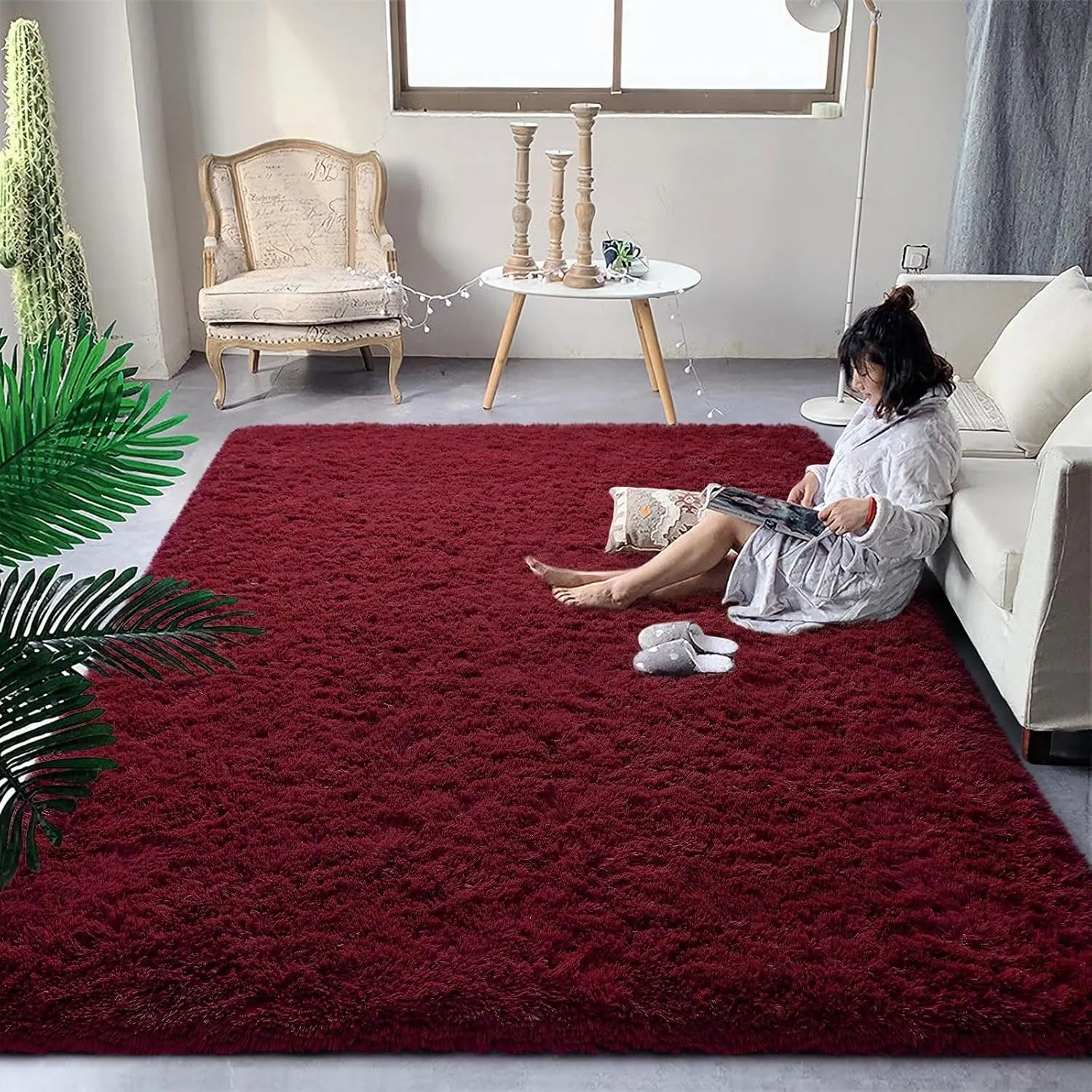 ATELIER-TIBET – Tapis Shaggy Japonais | Douceur Cocooning & Sécurité Antidérapante