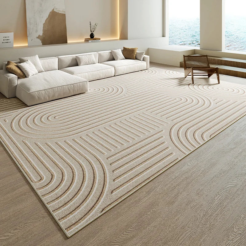 ATELIER-TIBET – Tapis Japonais Rayé en Relief Épaissi