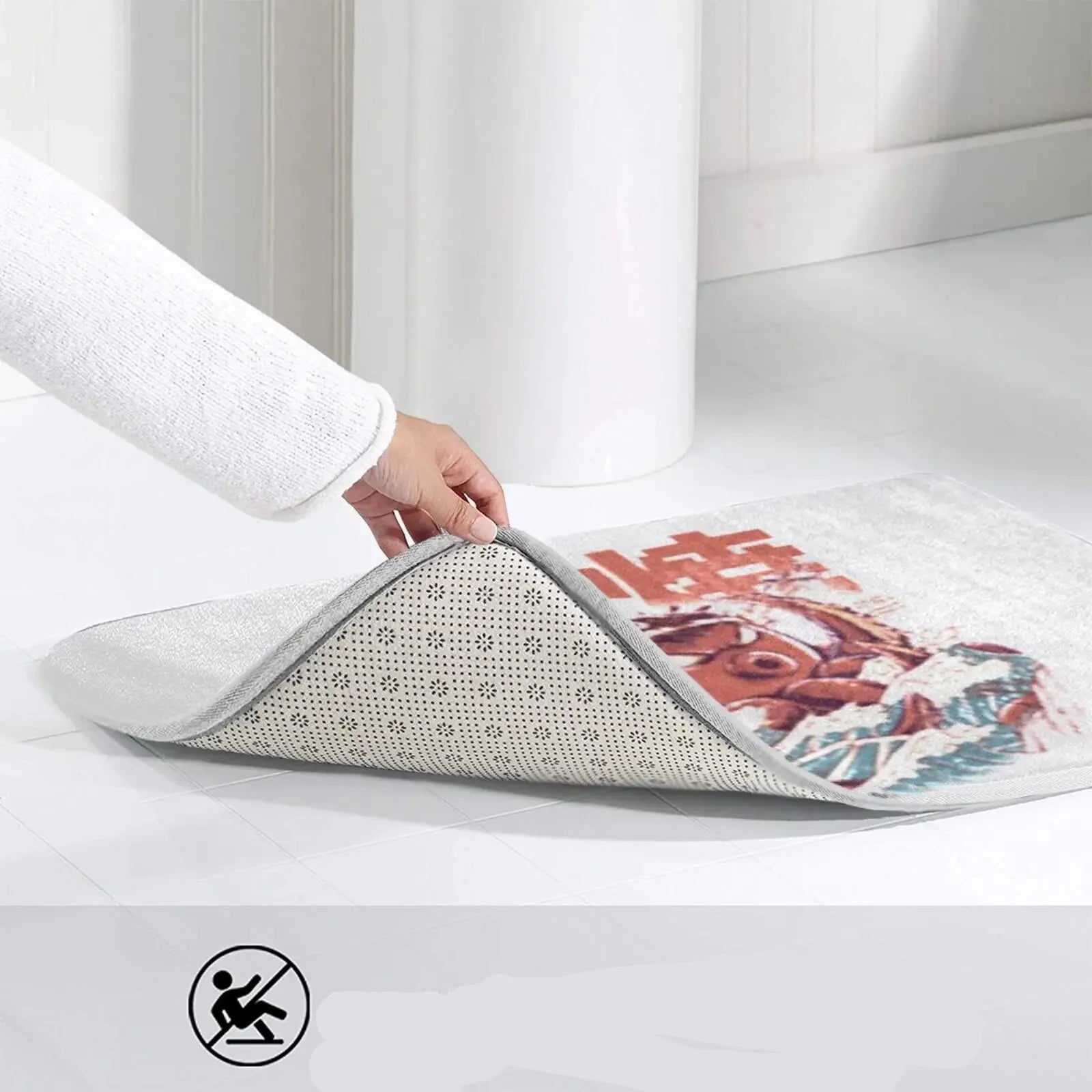 ATELIER-TIBET – Tapis de Bain Japonais Takoyaki Monstre Marin | Art Manga & Confort Antidérapant