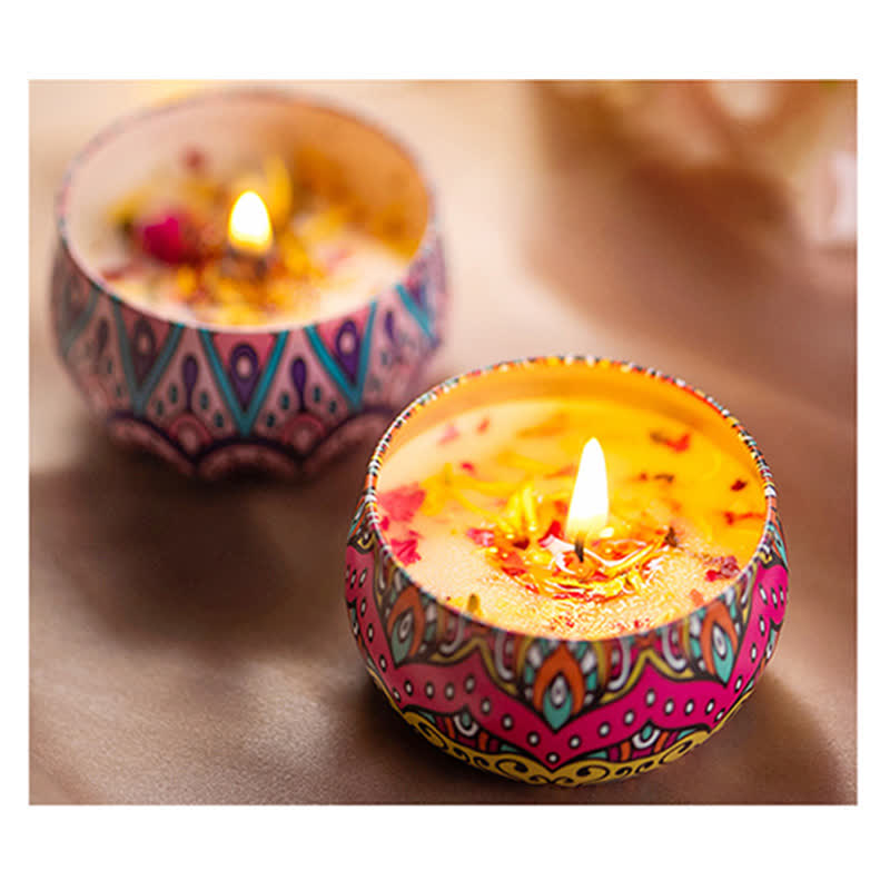 ATELIER-TIBET Bougie Spirituelle en Cire de Soja pour Méditation et Rituels