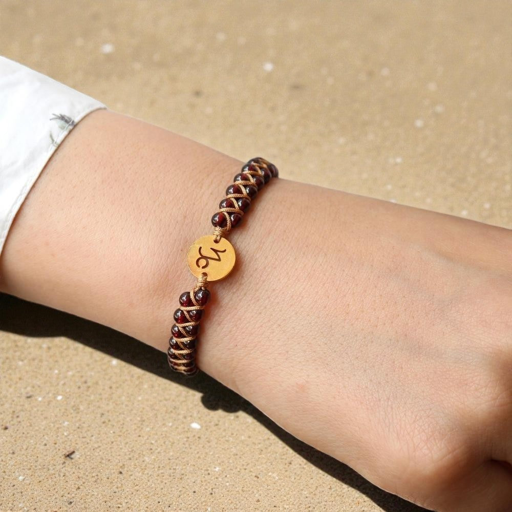 ATELIER-TIBET – Bracelet Tressé 12 Constellations en Pierres Naturelles