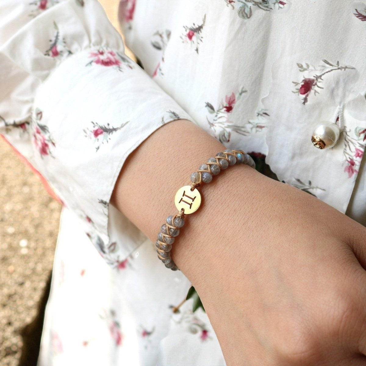 ATELIER-TIBET – Bracelet Tressé 12 Constellations en Pierres Naturelles