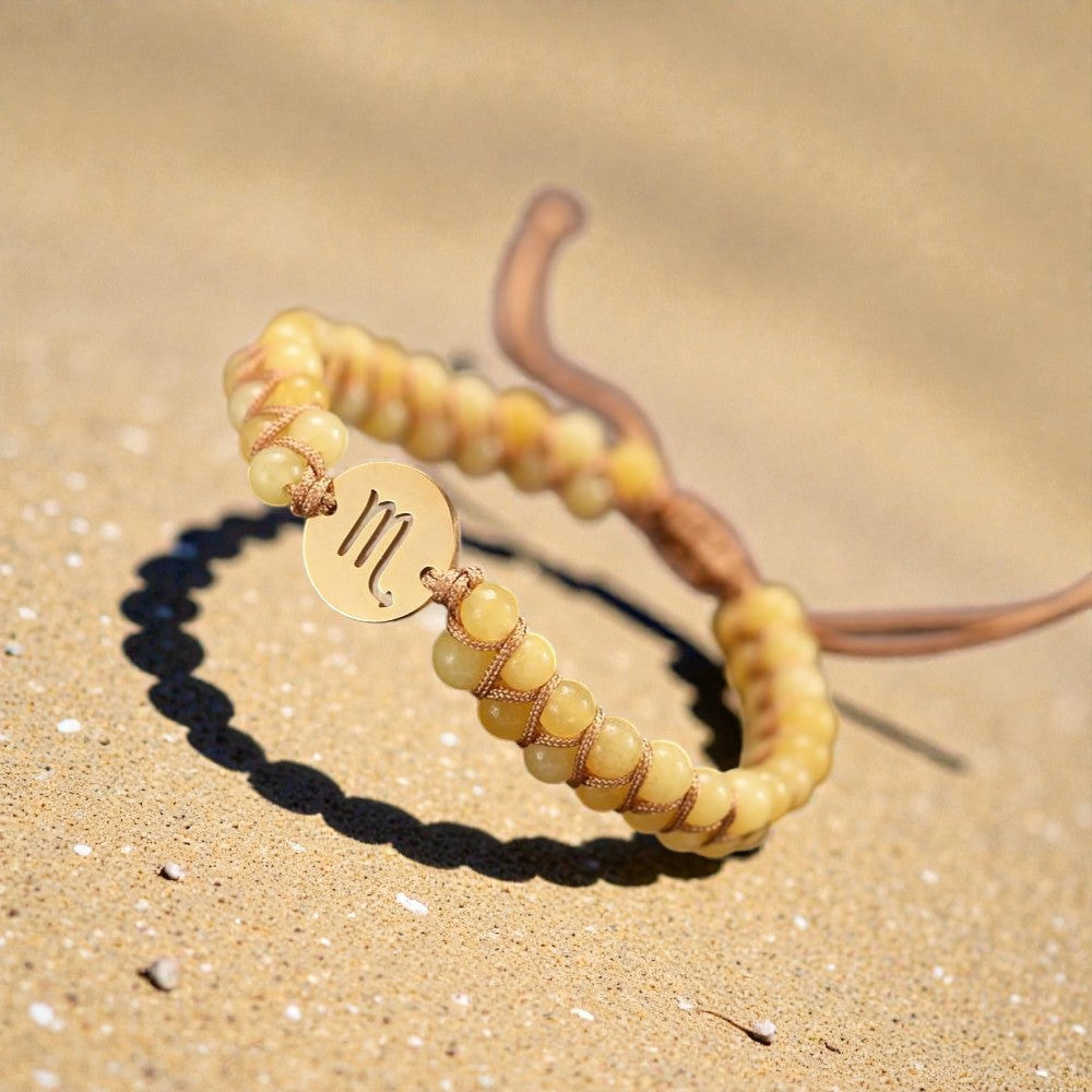 ATELIER-TIBET – Bracelet Tressé 12 Constellations en Pierres Naturelles