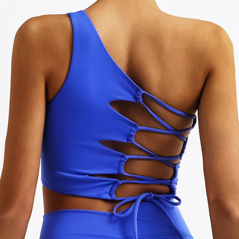 ATELIER-TIBET – Brassière Yoga Bleue Style & Fluidité