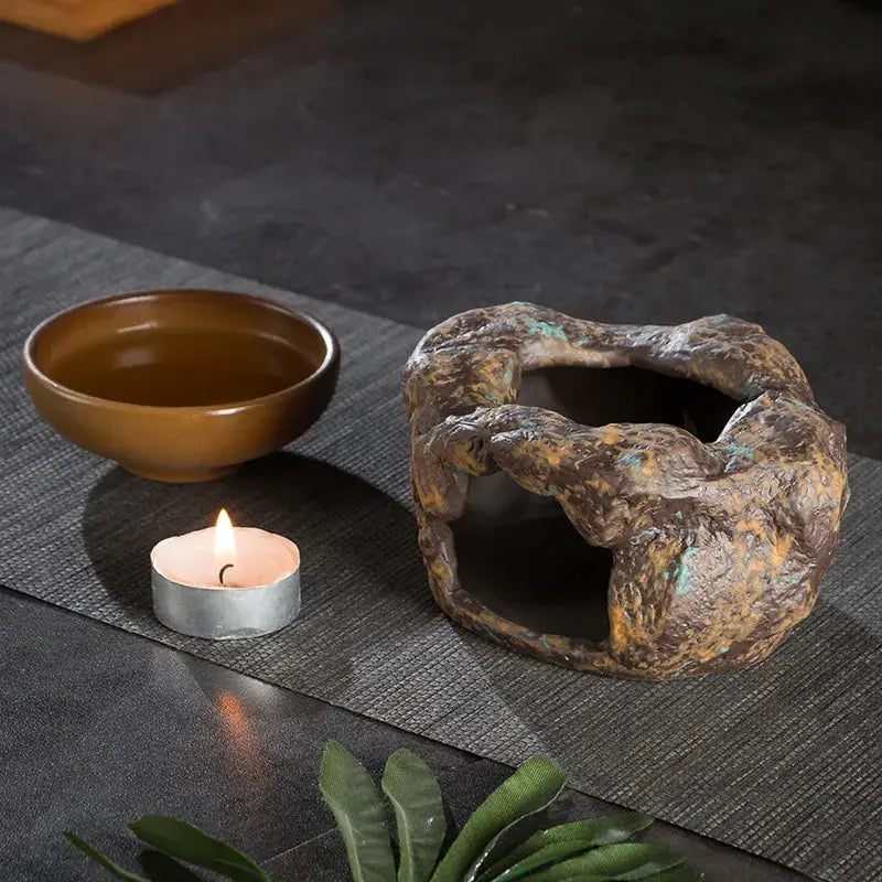 ATELIER-TIBET – Kōhaku Diffuseur à Chaleur Douce en Céramique Japonaise Rétro
