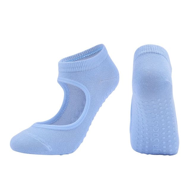 ATELIER-TIBET – Chaussettes de Yoga Antidérapantes en Coton Naturel