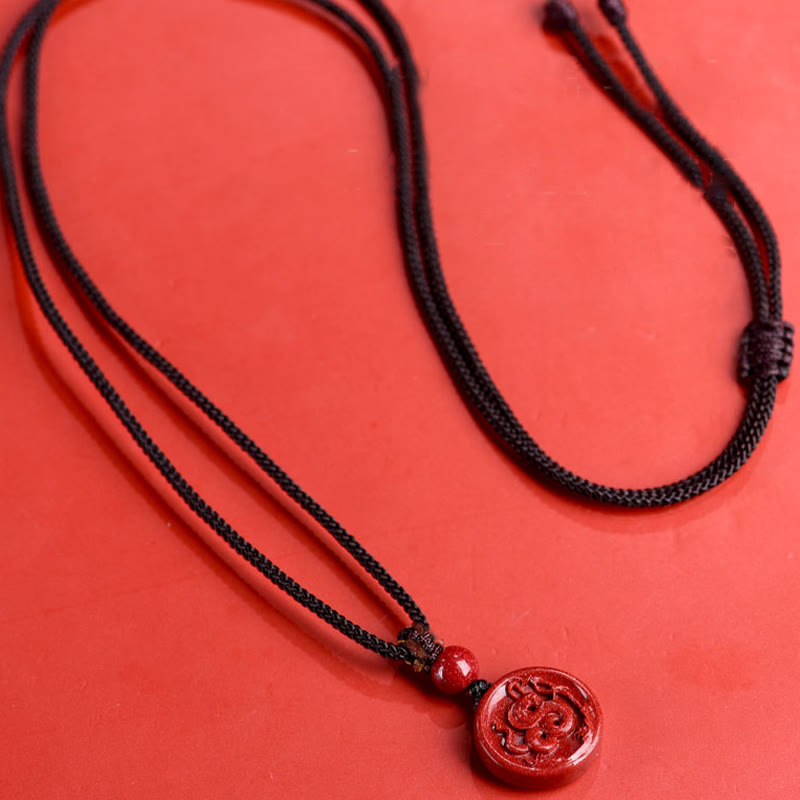 ATELIER-TIBET – Collier Zodiaque Chinois en Cinabre Naturel