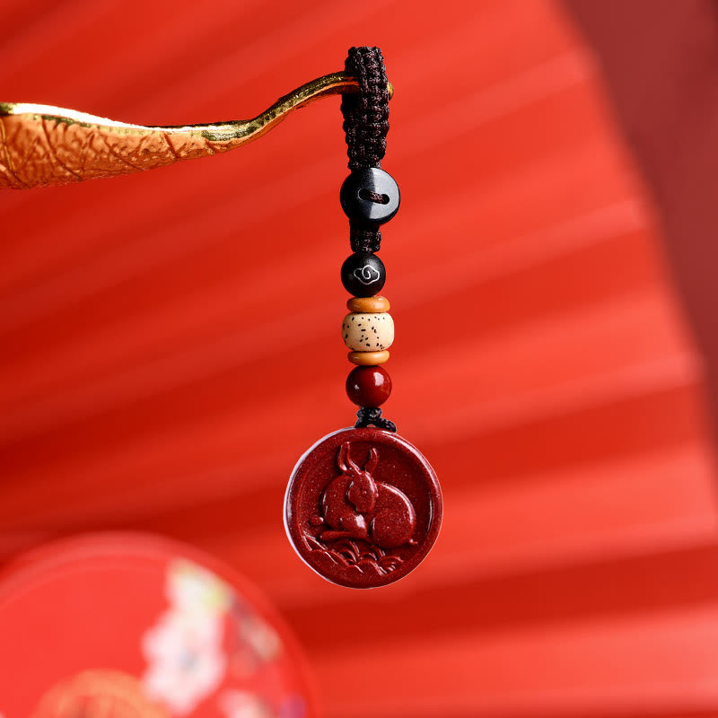 ATELIER-TIBET – Collier Zodiaque Chinois en Cinabre Naturel