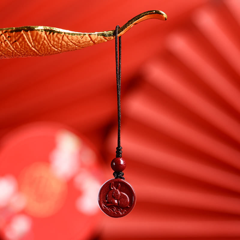 ATELIER-TIBET – Collier Zodiaque Chinois en Cinabre Naturel