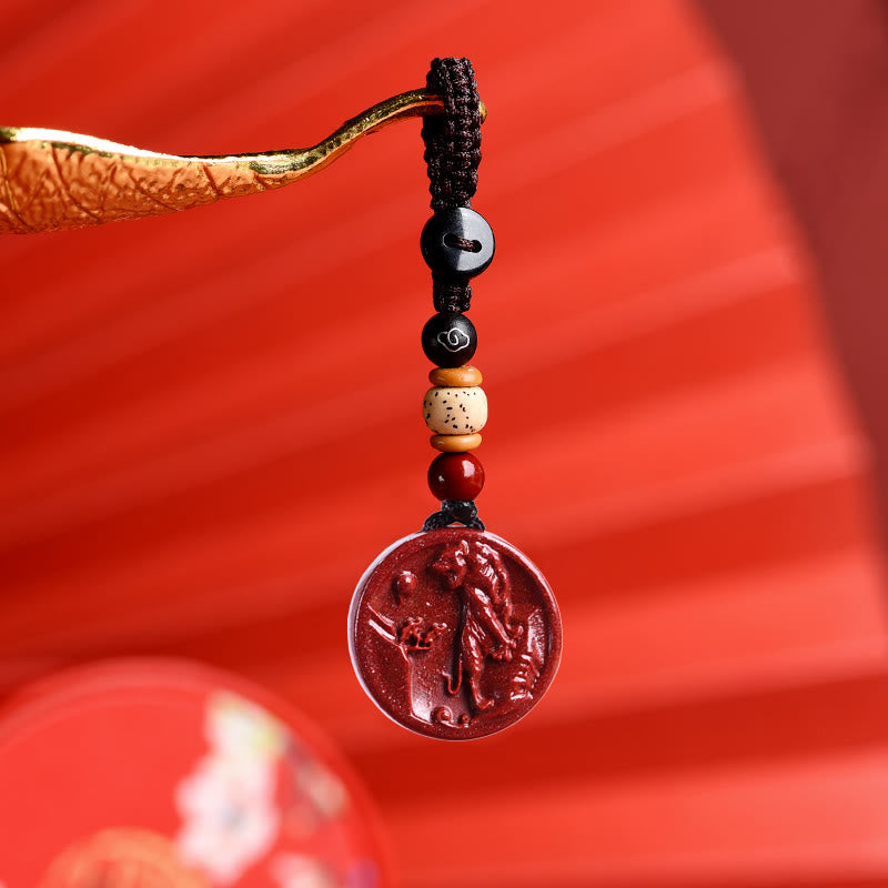 ATELIER-TIBET – Collier Zodiaque Chinois en Cinabre Naturel