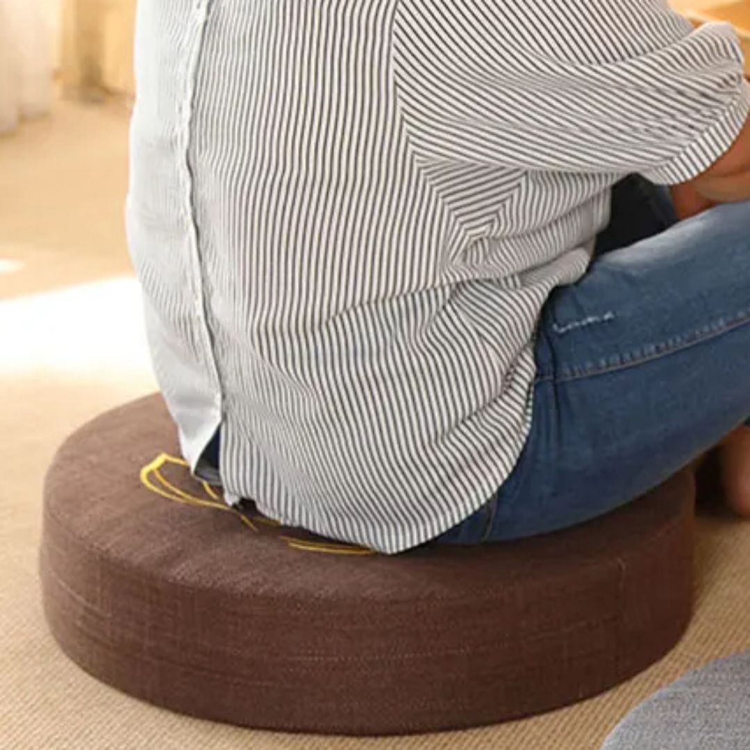 ATELIER-TIBET Coussin de Méditation “Fleur de Lotus” – Assise Confortable & Mobilité Zen