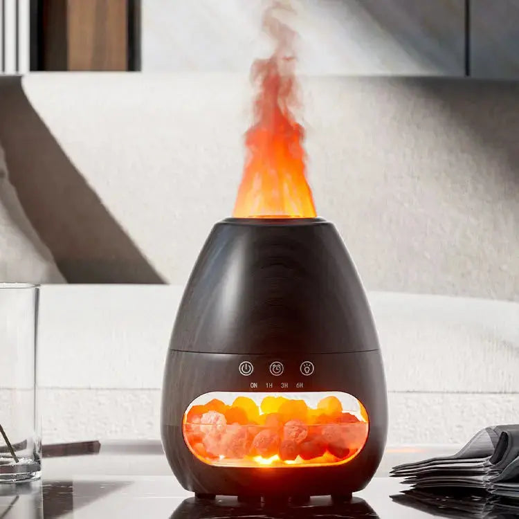 ATELIER-TIBET – Diffuseur d’Huiles Essentielles Flamme & Pierres Naturelles