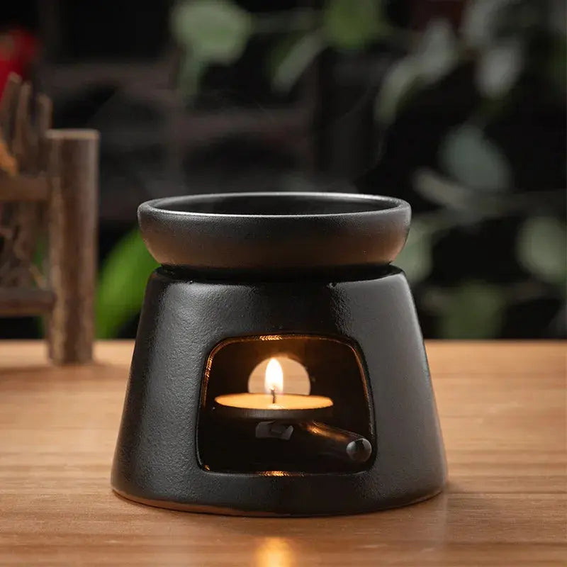 ATELIER-TIBET – Nuit Calme Diffuseur à Chaleur Douce en Céramique Noire
