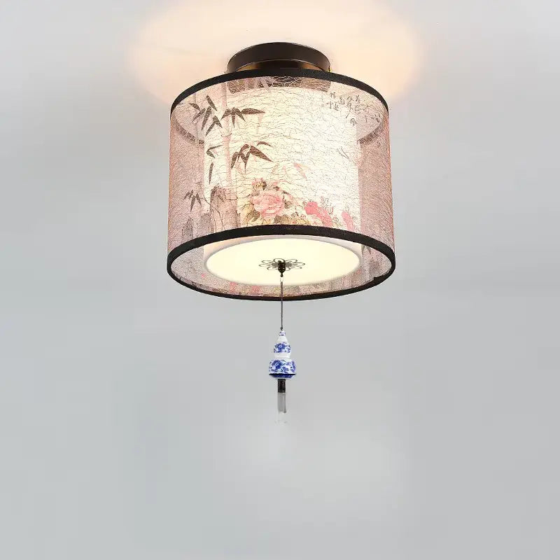 ATELIER-TIBET – Plafonnier Asiatique LED Zen au Motif Lotus