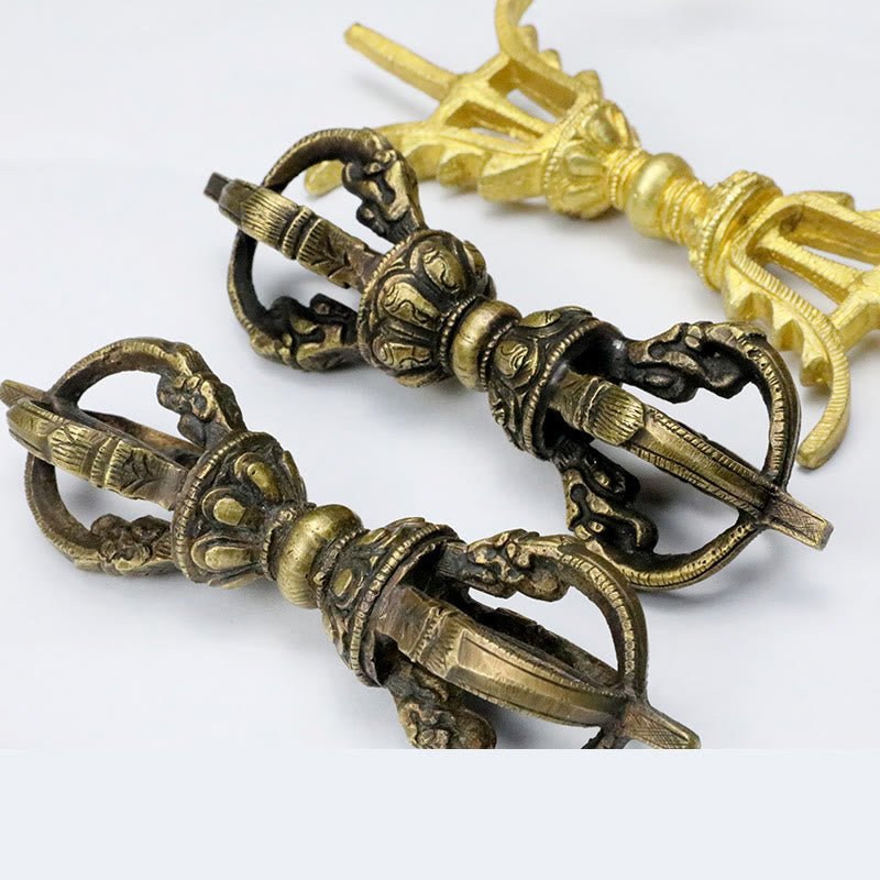 ATELIER-TIBET – Vajra Dorje Tibétain en Cuivre Fait Main au Népal | Décoration Méditation
