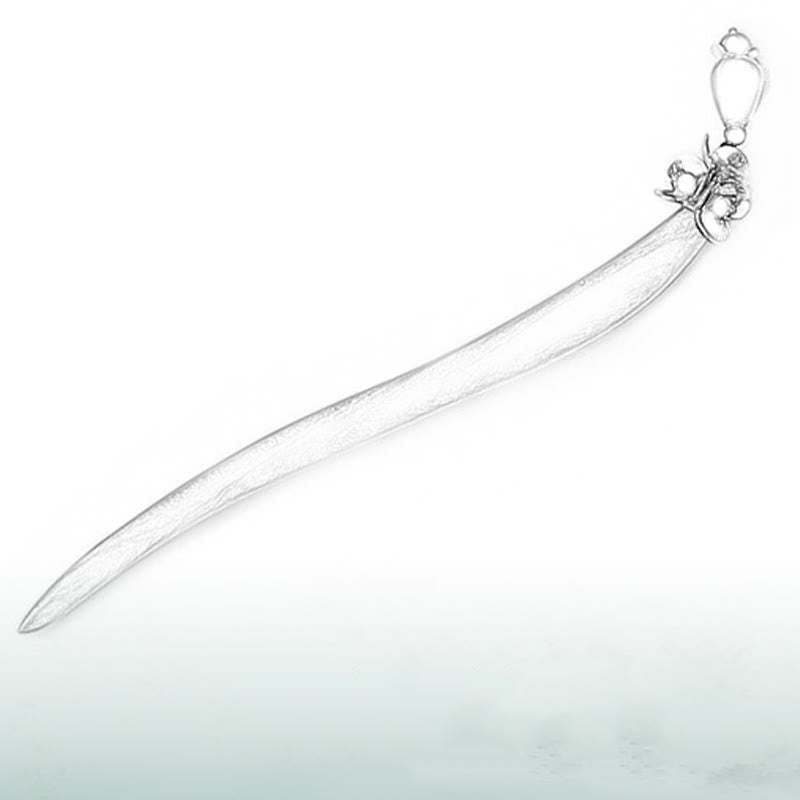 ATELIER-TIBET Pic à Cheveux Bois de Santal Vert & Agate Rouge – 16 cm