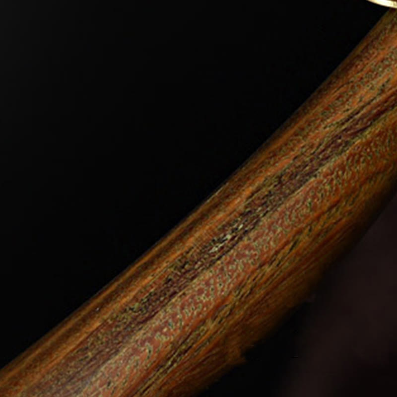 ATELIER-TIBET Pic à Cheveux Bois de Santal Vert & Agate Rouge – 16 cm