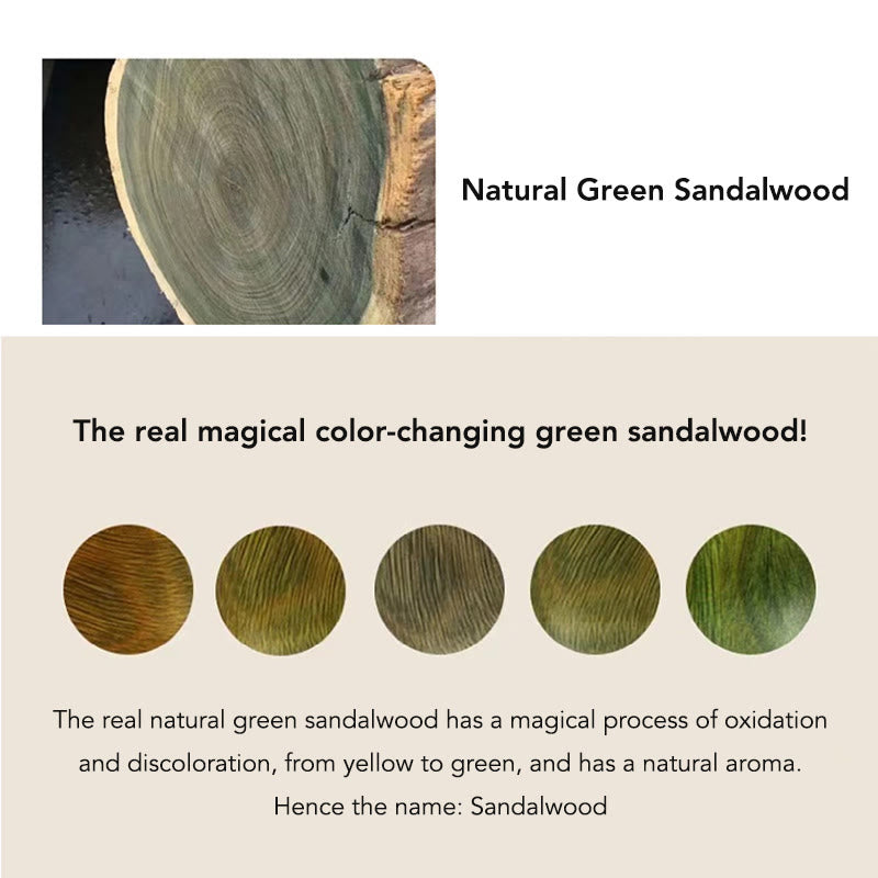 ATELIER-TIBET Bracelet Lotus en Bois de Santal Vert – Sérénité & Ancrage Naturel