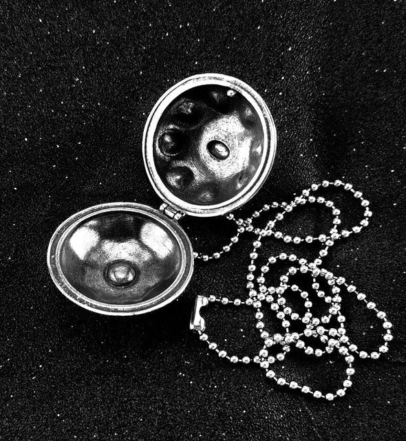 ATELIER-TIBET Pendentif Handpan Argenté – Collier Musical & Spirituel Unisexe