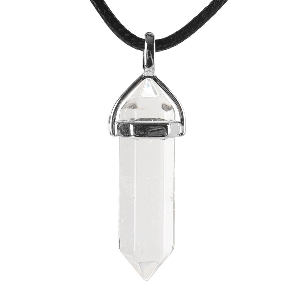 ATELIER-TIBET – Pendentif Chakra Hexagonal en Pierre Naturelle (38 mm)