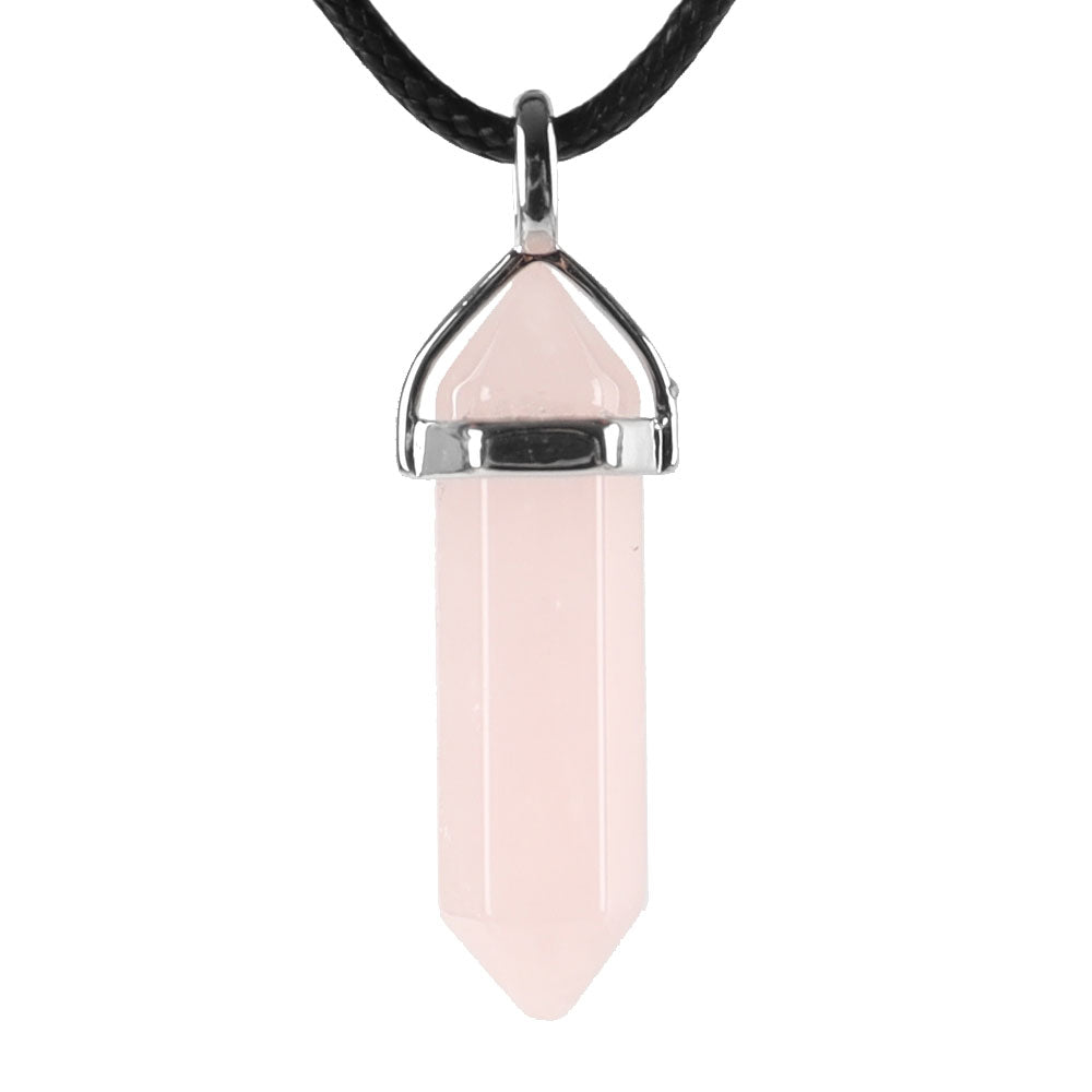 ATELIER-TIBET – Pendentif Chakra Hexagonal en Pierre Naturelle (38 mm)