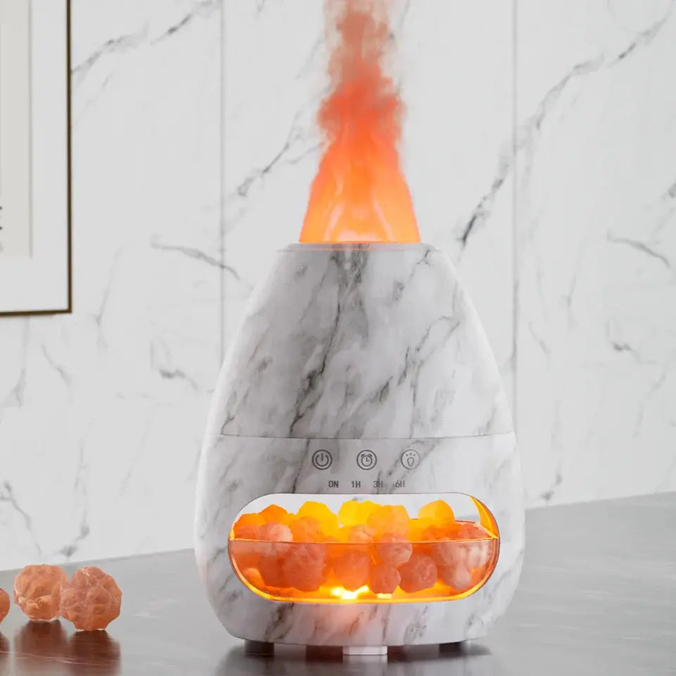 ATELIER-TIBET – Diffuseur d’Huiles Essentielles Flamme & Pierres Naturelles