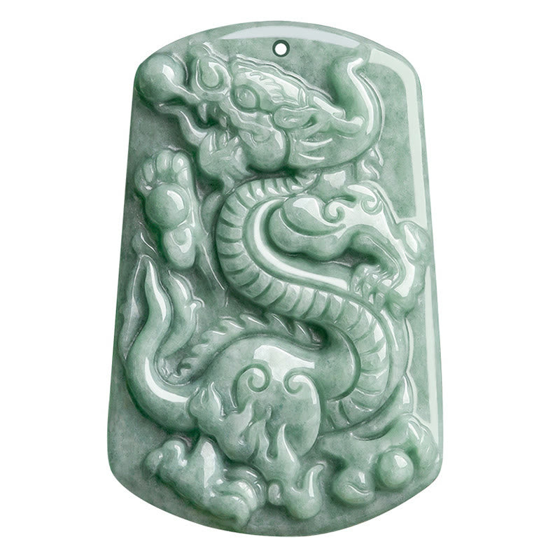 ATELIER-TIBET – Collier Dragon & Phénix en Obsidienne Noire Naturelle