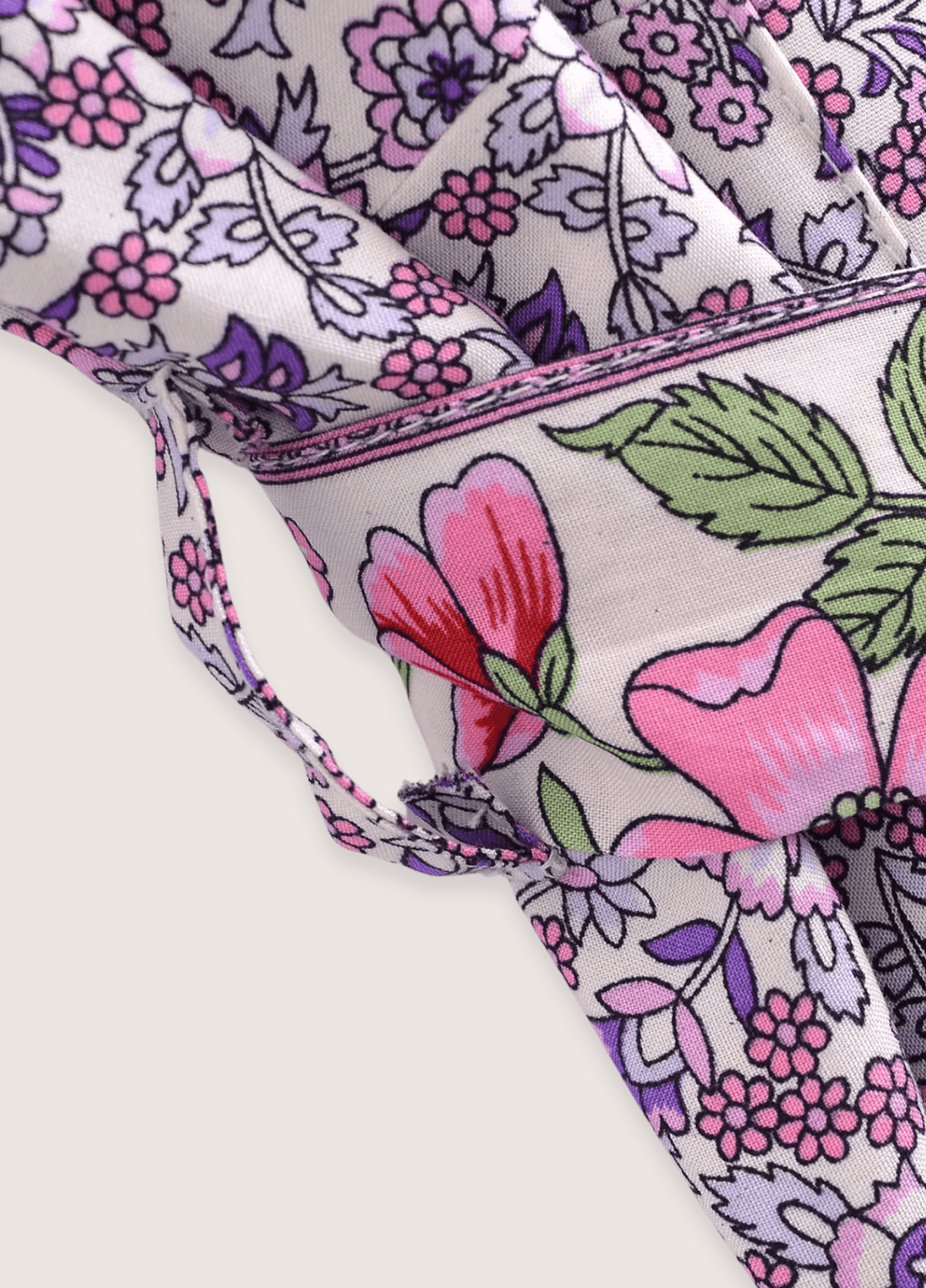 Kimono long femme floral violet – Floral Lilas