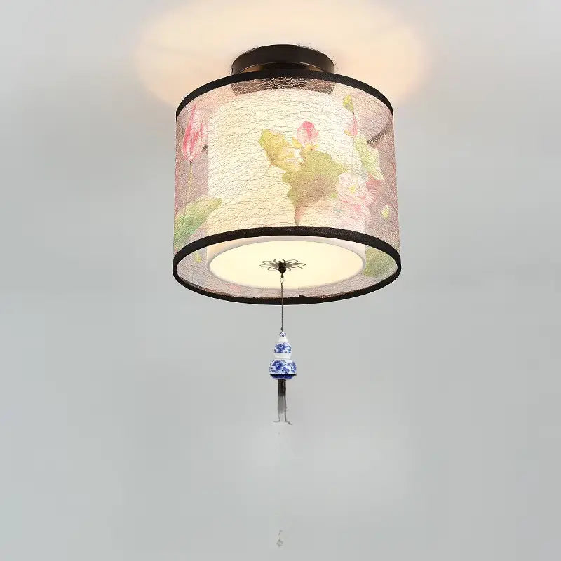 ATELIER-TIBET – Plafonnier Asiatique LED Zen au Motif Lotus