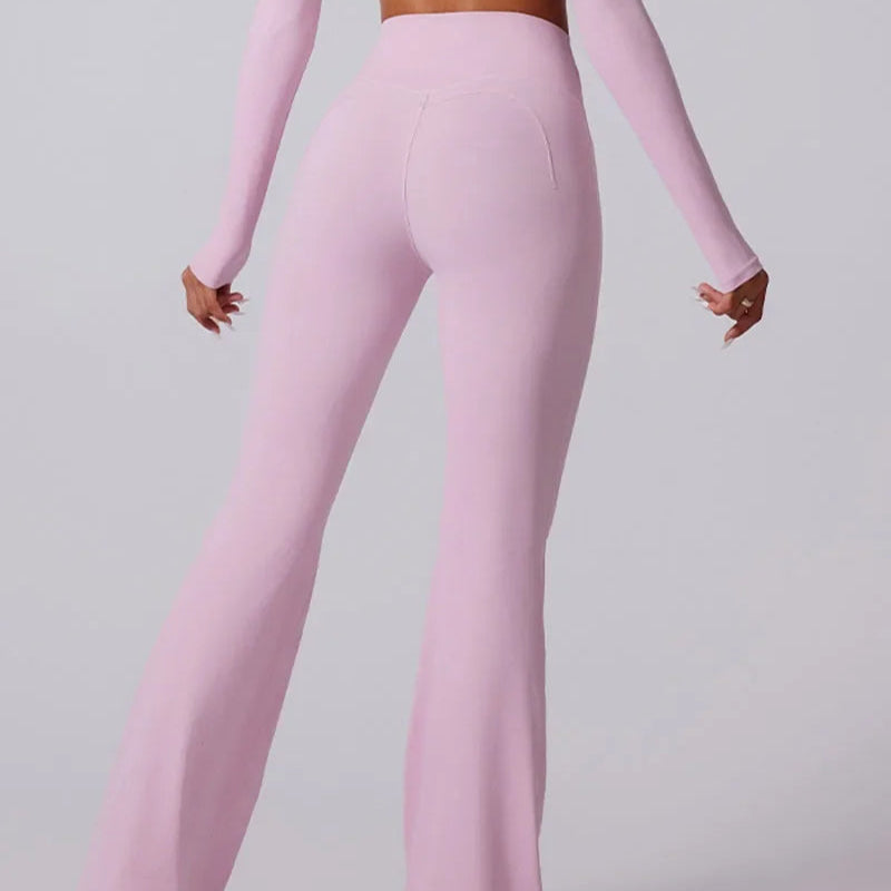 ATELIER-TIBET – Legging Yoga Taille Haute Coupe Féminine en Nylon & Spandex