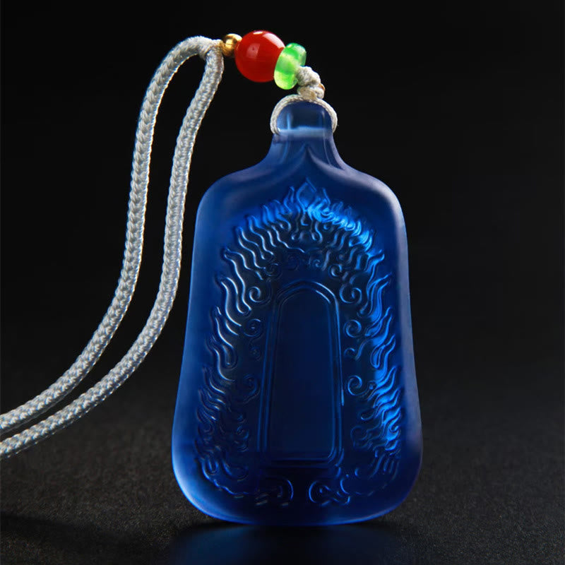 ATELIER-TIBET Collier Bouddha Médecine Cristal Liuli 48 mm