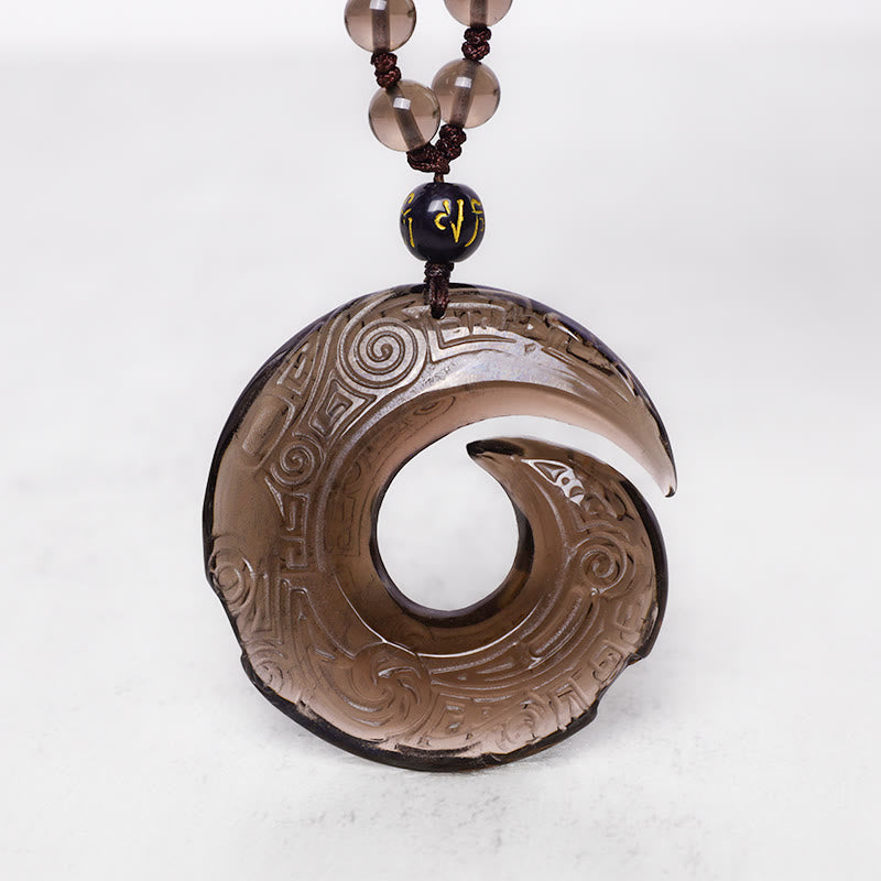 ATELIER-TIBET – Collier Force en Obsidienne Noire et Obsidienne de Glace Naturelles
