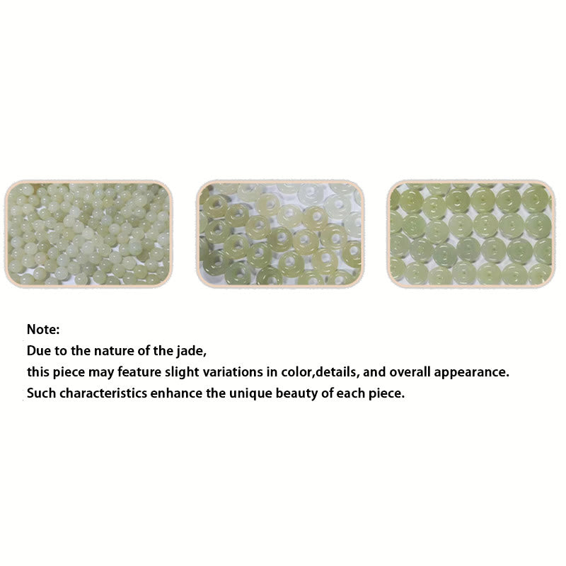 ATELIER-TIBET – Boucles d’Oreilles Lapin en Jade Hetian Naturel & Perles – Argent 925