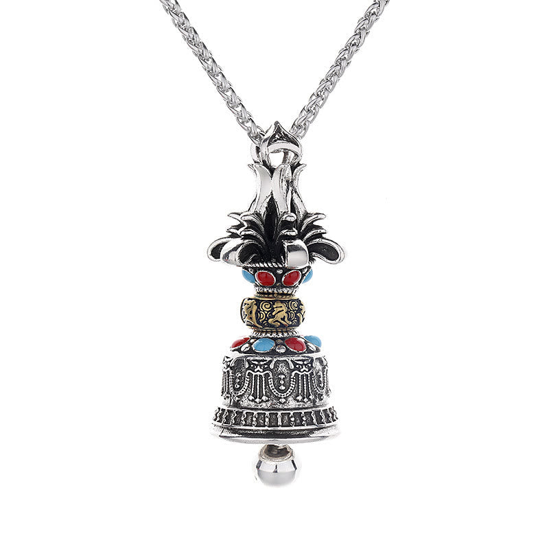 ATELIER-TIBET – Collier Vajra Tibétain Om Mani Padme Hum en Cuivre