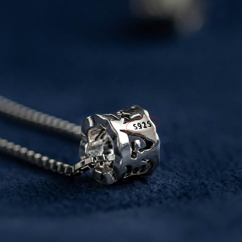 ATELIER-TIBET – Collier Om Mani Padme Hum en Argent Sterling 925