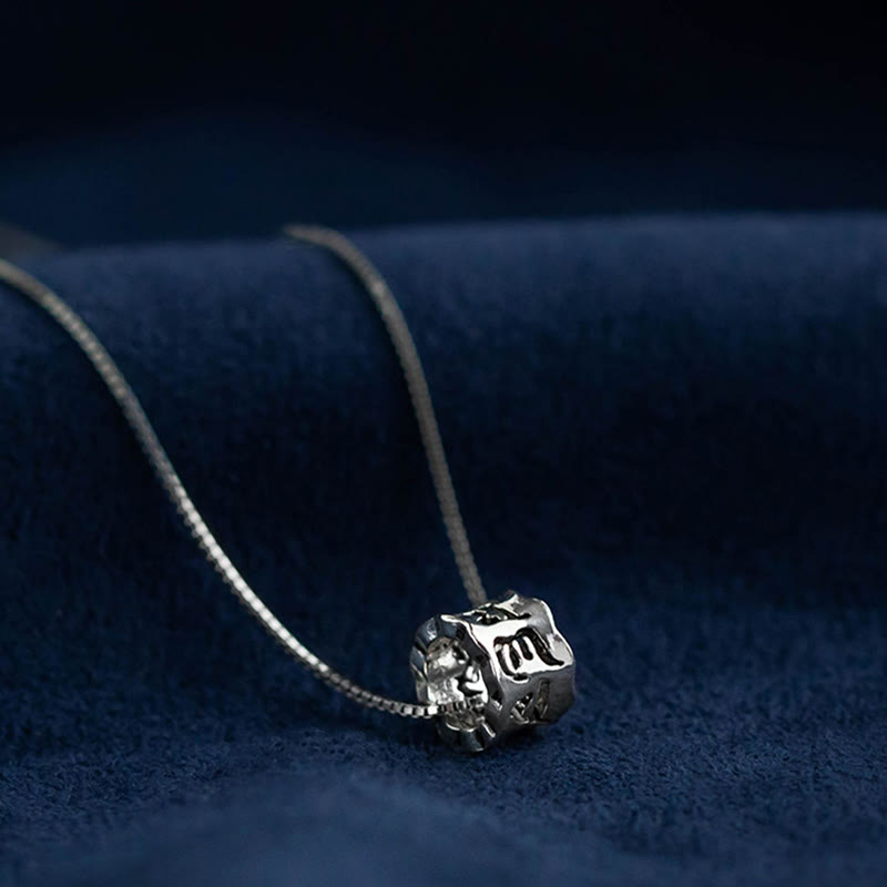 ATELIER-TIBET – Collier Om Mani Padme Hum en Argent Sterling 925