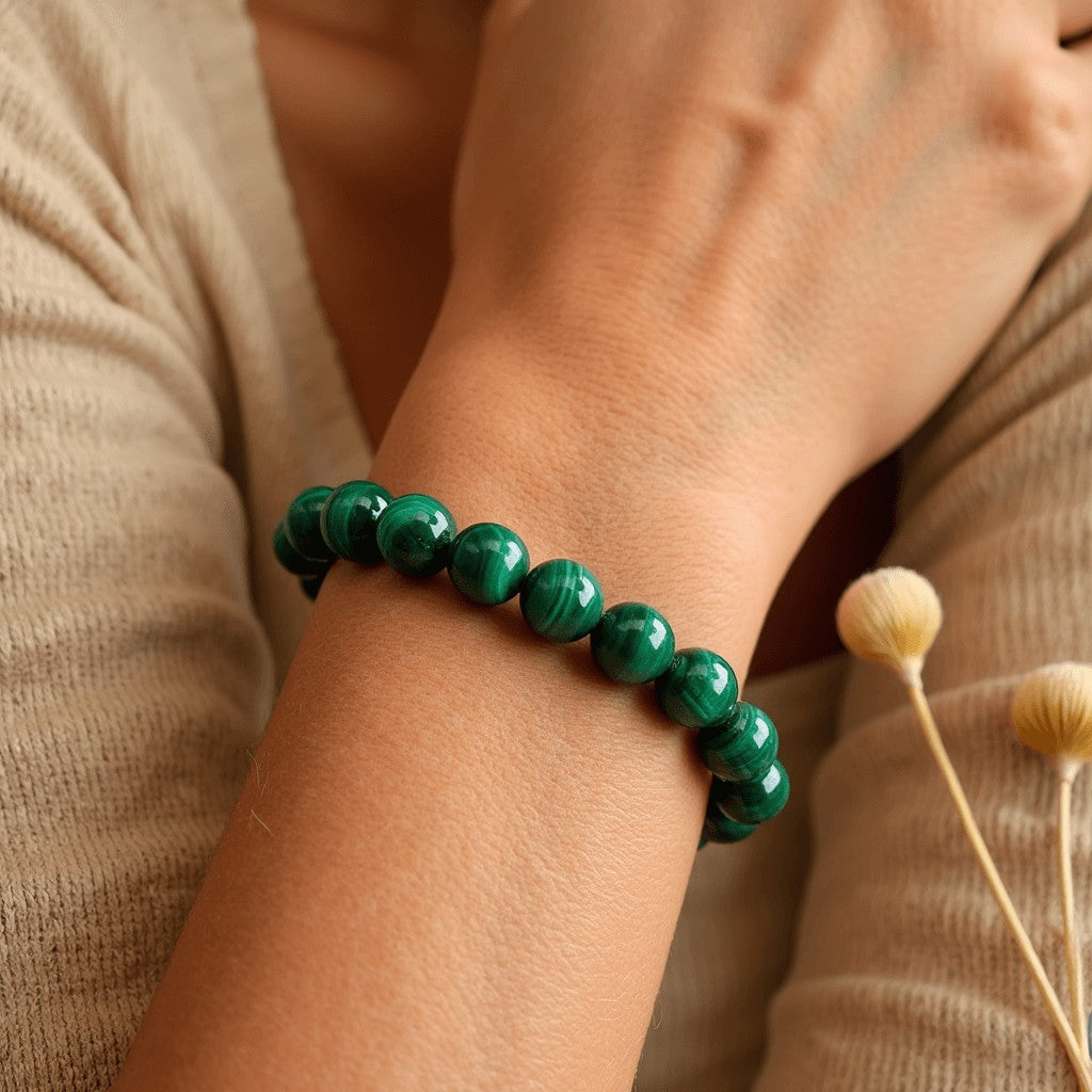 ATELIER-TIBET – Bracelet Purification en Malachite Véritable