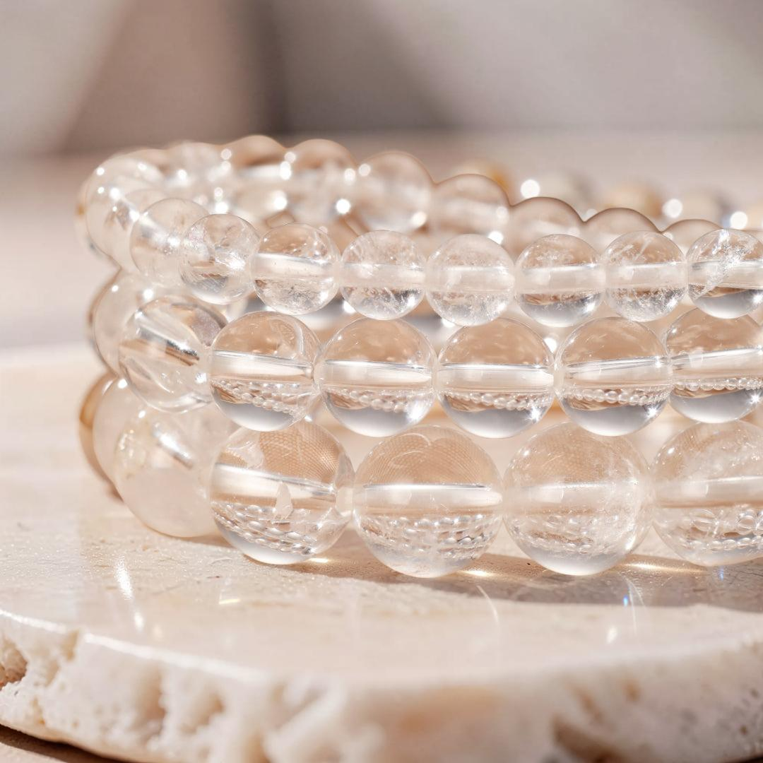 ATELIER-TIBET – Bracelet Cristal de Roche – Clarté Céleste