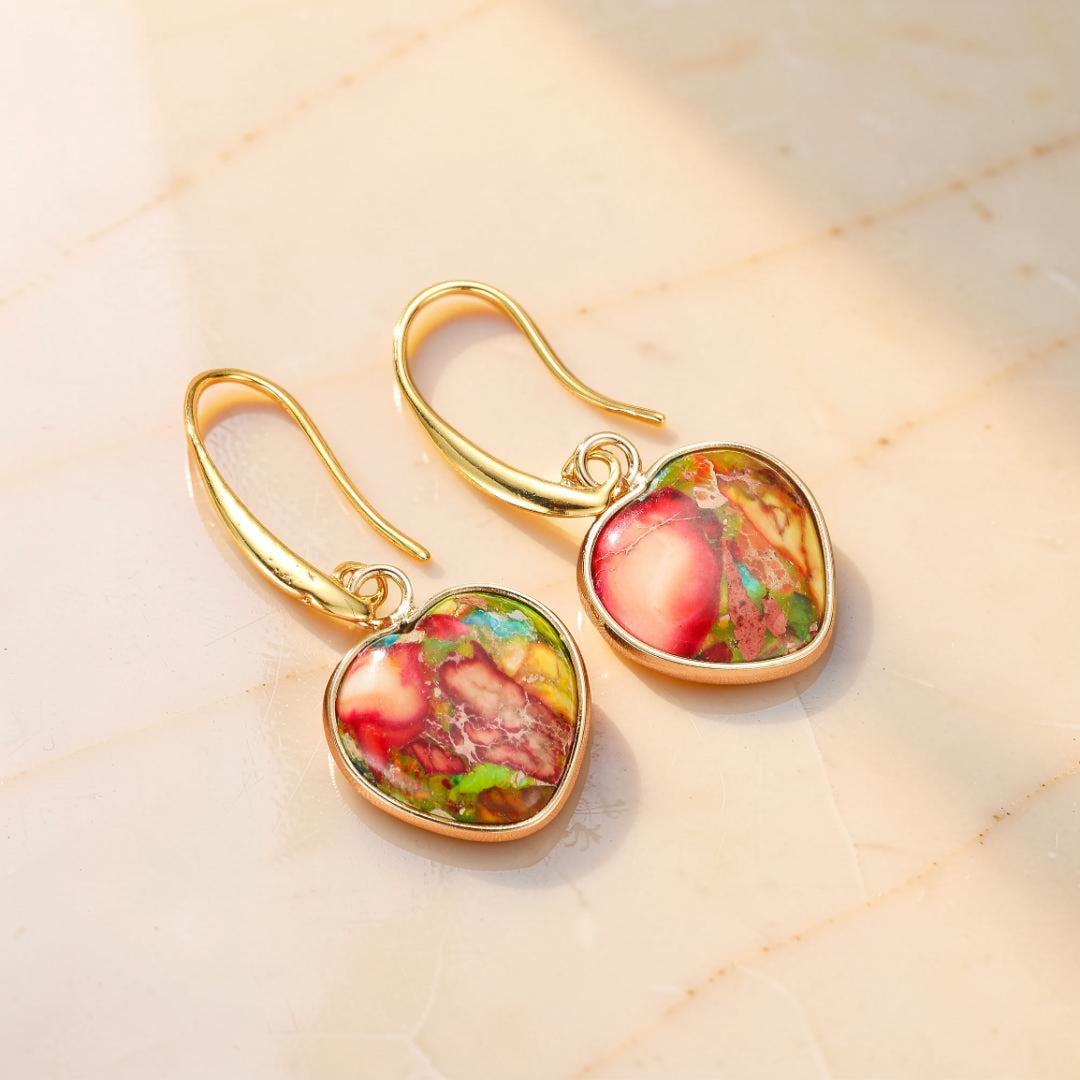 ATELIER-TIBET – Boucles d’Oreilles Jaspe – Éclat Vital