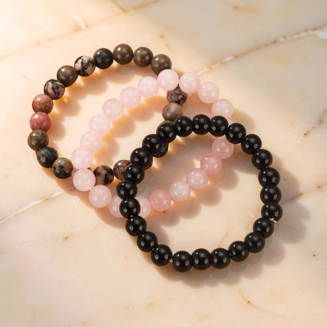 ATELIER-TIBET – Bracelet en Pierres Naturelles - Trio