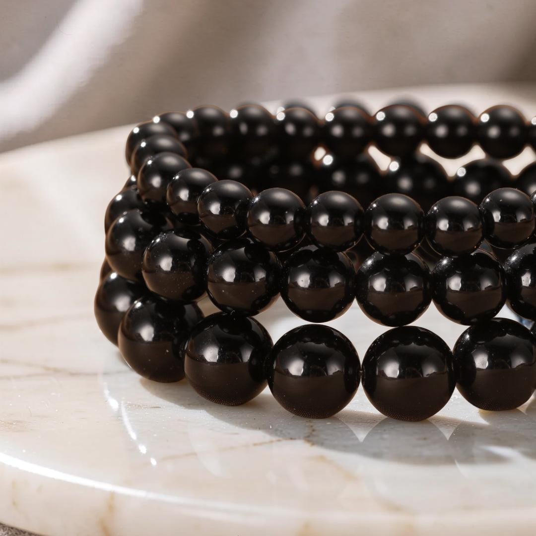 ATELIER-TIBET – Bracelet Obsidienne – Force Silencieuse