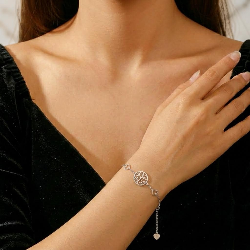 ATELIER-TIBET – Bracelet Arbre de Vie – Amour et Vitalité, Argent 925
