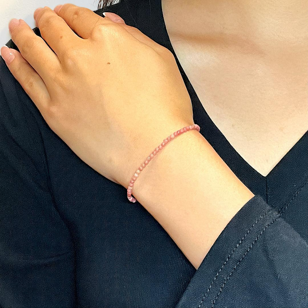 ATELIER-TIBET – Bracelet Rhodonite – Ciel Rosé